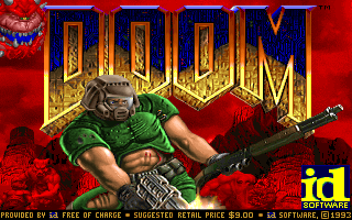 DOOM shareware title screen